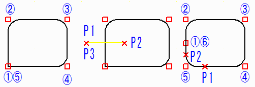 Knife cutting method using polygon area deletion