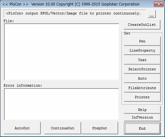 PloCon output HPGL/Vector/Image file to print